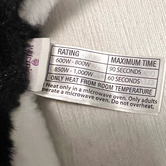 NWT Warmies Full Size Orca Heat or Cool Weighted Stuffed Animal French Lavender - Picture 9 of 12